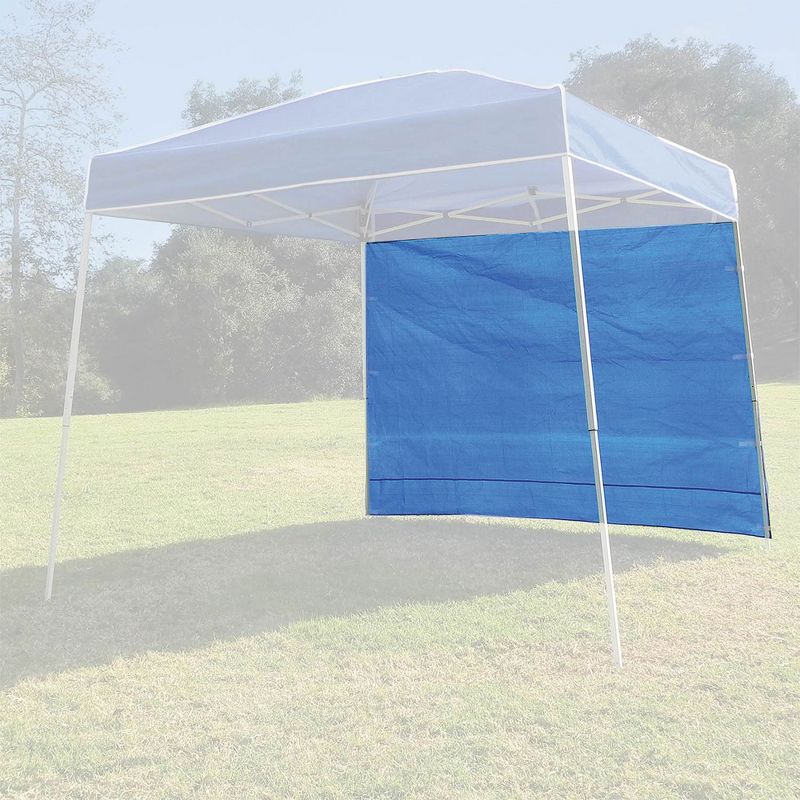 Z-Shade 10 by 10 Foot Instant Pop Up Shade Canopy Tent with 10 Foot Angled Leg Canopy Tent Taffeta Attachment for Beaches, Backyards, or Events, Blue, 3 of 7