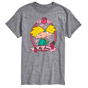 Men's - Hey Arnold! - Valentine's My Love Short Sleeve Graphic T-Shirt - 1 of 3