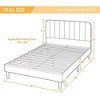 Yaheetech Upholstered Platform Bed Frame with Square Tufted Fabric Headboard - 3 of 4