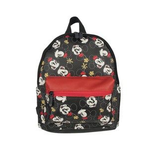 Disney Mickey Mouse All-Over Print 10.6” Black Mini Backpack - 1 of 4