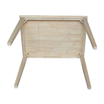 Natural Wood Counter Height Dining Table with Shaker Legs