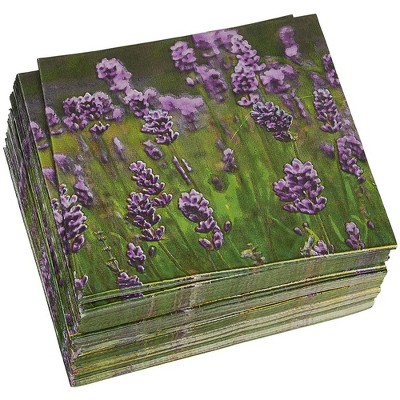 Juvale 100-Pack Lavender Disposable Paper Napkins Party Supplies 6.5 In