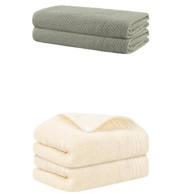 REGALWOVEN Bath Hands Towel Sets For Bathroom, Gym, SPA 2 Pack
