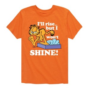 Boys' - Garfield - Rise But Won't Shine Short Sleeve Graphic T-Shirt - 1 of 4