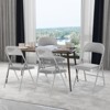 SKONYON 6 Pack Folding Chairs Portable Padded Office Kitchen Dining Chairs - 2 of 4
