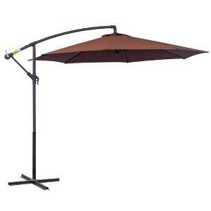 Sapphtopaz Patio Umbrella Market Umbrella Outdoor Cantilever Umbrella for Patio with Crank and Cross Base for Garden, Pool, Deck, Backyard - 1 of 4