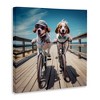 Stupell Industries Coastal Bicycle Dogs, 36" x 36" - 3 of 4