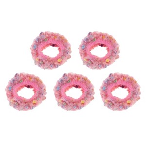 Unique Bargains Women's Fashion Elegant Plush Hair Ropes 5 Pcs - 1 of 3