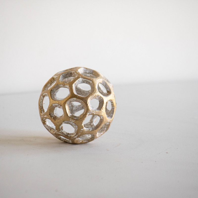 Brass Cast Iron Decorative Ball - Foreside Home & Garden, 5 of 7