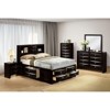 ORRD Black Finish 5-Drawers Chest 1pc Oval Knob Handles Transitional Bedroom Furniture - 4 of 4