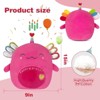 TITQWOP 14" Birthday Axolotl Plush Pillow Pink Axolotl Stuffed Animal Plush Toy Cute Soft Plushie Doll Happy Birthday Gifts for Kids Boys Girs - 3 of 4