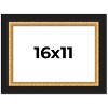 PosterPalooza | Embellished Brown Picture Frame - UV Acrylic, Backing Board, Hanging Hardware Included - 2 of 4