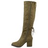Journee Collection Womens Leeda Block Heel Knee High Boots - 2 of 4