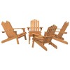 vidaXL Garden Lounge Set Natural wood Solid acacia wood Medium - 3 of 4