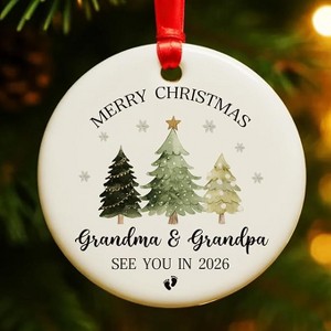 Lomsoe Christmas Ornament 2026 for Grandparents, Grandparents See You in 2026 Ornament Gifts for Christmas Tree Christmas Tree Ornament Christmas Gift - 1 of 1
