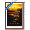 Trends International NASA - Titan Travel Poster Framed Wall Poster Prints - 3 of 4