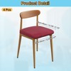 Unique Bargains Washable Stretch Soft Dining Chair Cushion Covers 4 Pcs - 2 of 4