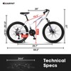 Gulches Mountain Bike, 24" Tires, 21-Speed Drivetrain, Dual Disc Brakes, Ergonomic Steel Frame, Front Suspension - 2 of 4