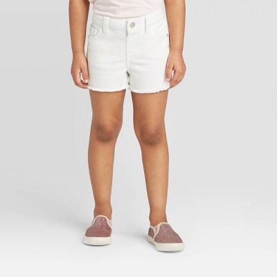 target white jean shorts