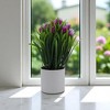 Unique Bargains Artificial Plants Tulip Decorative Pot Plastic 3.15"x3.15"x9.84" 1 Pc - 2 of 4