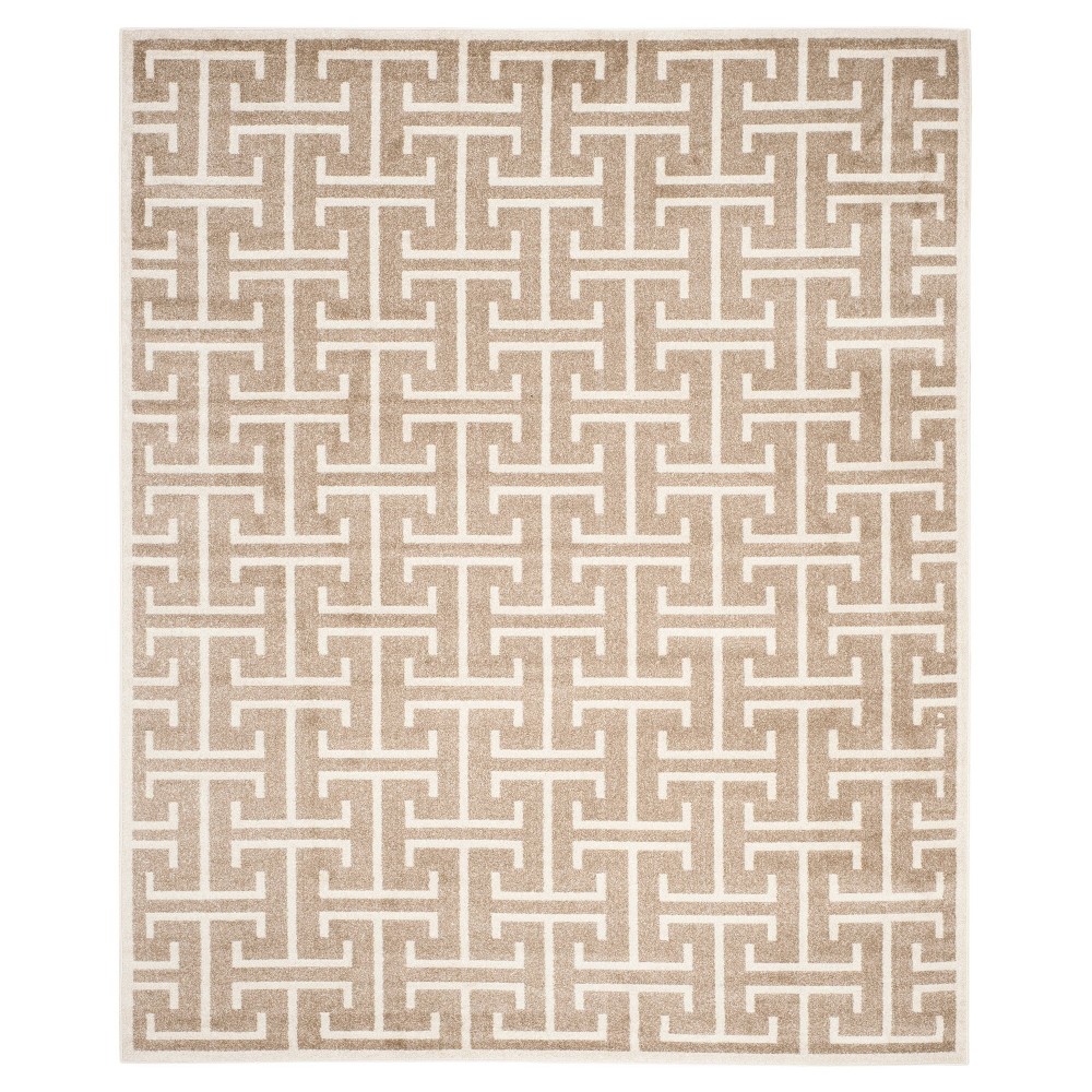 8'x10' Wheat/Beige Geometric Loomed Area Rug - Safavieh