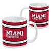 Miami University Stripes Ceramic Coffee Mug Novelty Gift Mugs for Coffee Tea and Hot Drinks 11oz White - 2 of 4