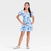 Girls' Puff Sleeve Fit & Flare A-Line Dress - art class™ - 3 of 3