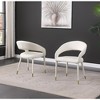 Best Master Furniture,Jacques Faux Leather Dining Chairs (Set of 2) - 3 of 3