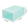 YIYIBYUS 24Pcs Shoe Storage Box, Shoes Case, Stackable Shoe Organizer, Green - 4 of 4