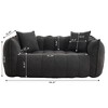 NicBex 64 Inch Loveseat,Modern Chenille Loveseat Beanbag Chair with 2 Pillows,Soft 2-Seater Couch for Living Room,Bedroom,Lounge - 4 of 4