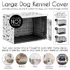 Sweet Jojo Designs Gender Neutral Unisex Dog Crate Kennel Cover 42in. Cartoon Puppy Grey Blue and White - image 4 of 4