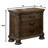 NicBex Nightstand with 3 Drawers,1pc Side Table with Wood Frame,Bedside Table for Bedroom,Living Room - 3 of 4