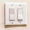 Impresa 20 Pack 2-Gang Wall Plates, Double Light Switch Cover Guard, White, 4.53 x 4.57 In - 2 of 4