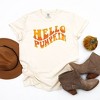 Simply Sage Market Women's Hello Pumpkin Wavy  Short Sleeve Garment Dyed Tee - 2 of 2
