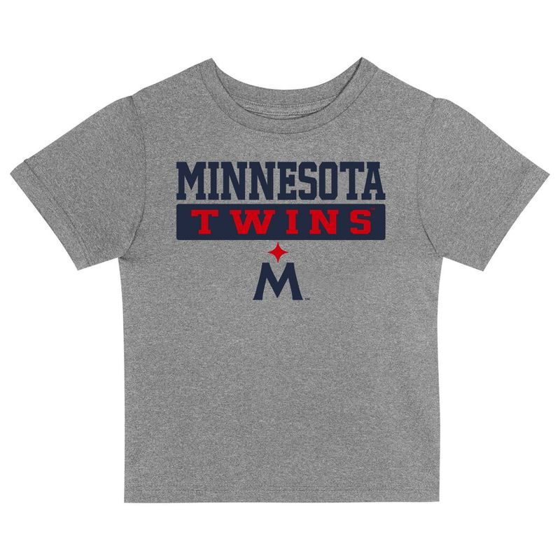 MLB Minnesota Twins Toddler Boys&#39; 2pk T-Shirt, 2 of 4