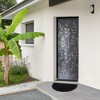 Evideco French Home Goods Half-Round Outdoor Door Mat Wilson- Heavy Duty Polyester, Non-Slip, Low Profile - 3 of 4