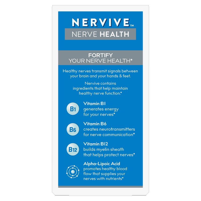 Nervive Nerve Health Tablets - 30ct, 3 of 13