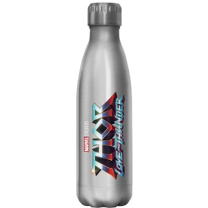Marvel: Thor: Love and Thunder Main Theme Stainless Steel Water Bottle - 1 of 3