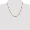 Black Bow Jewelry 2.9mm 10k Yellow Gold Flat Beveled Curb Chain Necklace - 2 of 4