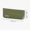 Unique Bargains Lychee Pattern Eyeglasses Case 7"x2.95"x0.59" Orange 1 Pc - 4 of 4