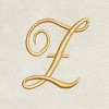 Avanti  Ivory with Gold Script Monogram Hand Towel Letter   Z - 2 of 3