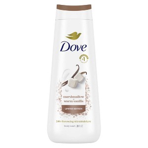 Dove Beauty Limited Edition Body Wash - Marshmallow & Warm Vanilla - 20 fl oz - 1 of 4