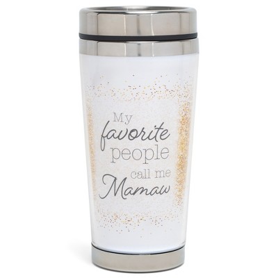 Elanze Designs Call Me Mamaw Classic White And Gold Tone 16 Ounces