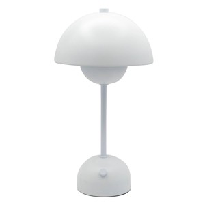 National Brand Portable and Rechargeable LED Touch Lamp with Bright Dome Metal Shade - 1 of 2