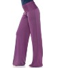Women's Solid Printed Palazzo Pants - White Mark - 2 of 3