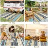 Rug Waterproof Outdoor Carpet Patio Rug Mat Reversible RV Camping Rug Plastic Straw Rug Outside Outdoor Area Rug for Patio Balcony Backyard Picnic - 4 of 4