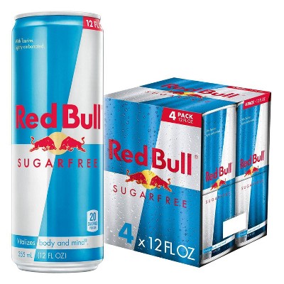 Red Bull Sugar Free Energy Drink - 4pk/12 fl oz Cans