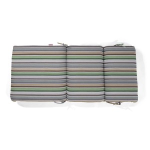 Casual Cushion Stripe Fabric 1-Piece Indoor/Outdoor Two Ply High Back/Recliner Cushion, 22"W x 46"L - 1 of 4