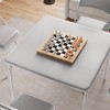 GustoWave 33.6/47 in Square Folding Card Table with PU Cushion - Portable Metal Foldable Table for Games, Camping, Office, and Living Room - 4 of 4