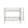 KWPZQEB Full Size Metal Bunk Bed with LED Light, Bunk Bed with Built-in Desk, Safety Guardrails & Ladder, Easy Assembly, No Box Spring Needed - 3 of 4